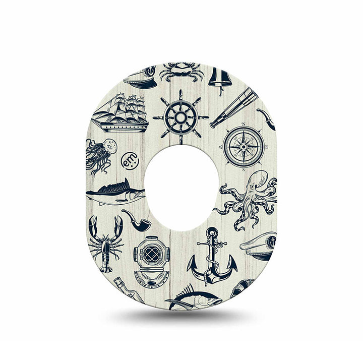 Dexcom G7 ExpressionMed tapes: Nautical seas