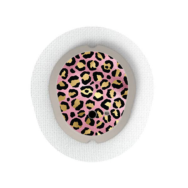 Dexcom G7 transmitter sticker: Pink gold leopard – Pimp My Diabetes