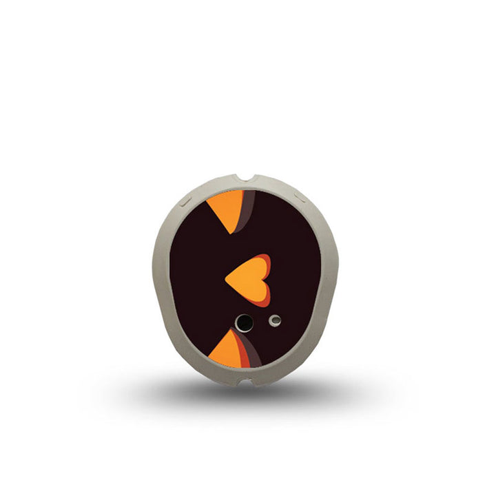 ExpressionMed Dexcom G7 transmitter sticker: Scary pumpkin