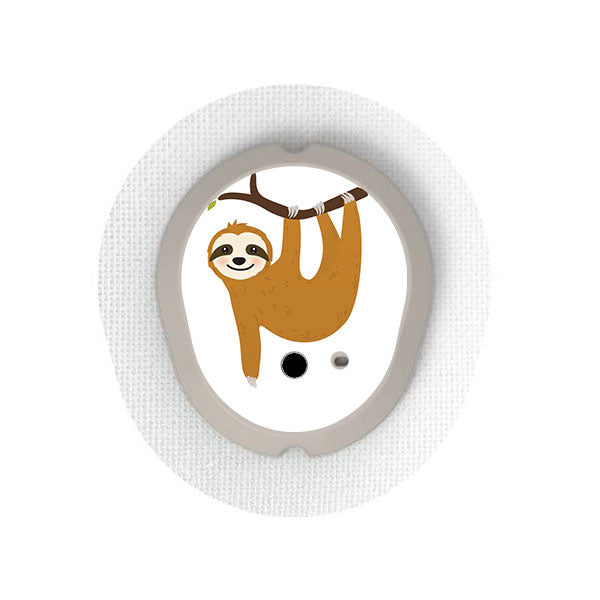 Dexcom G7 transmitter sticker: Sloth