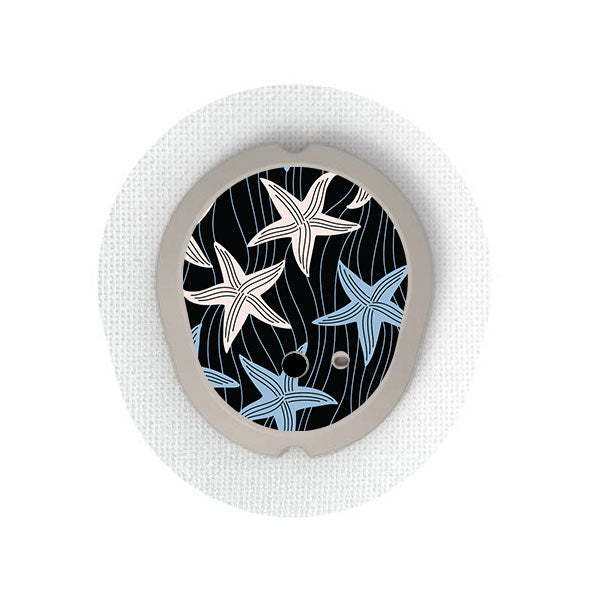 Dexcom G7 transmitter sticker: Starfish