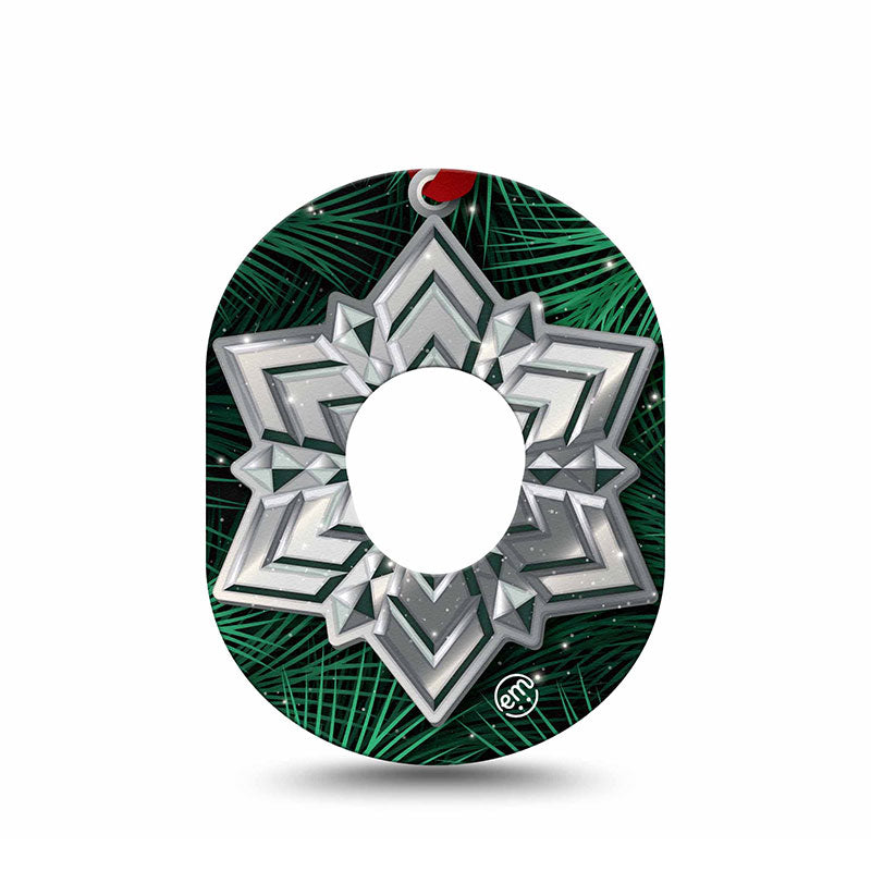 Dexcom G7 ExpressionMed tapes: Metallic snowflake