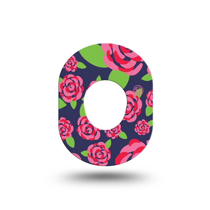 Dexcom G7 ExpressionMed tapes: Pretty pink roses mini