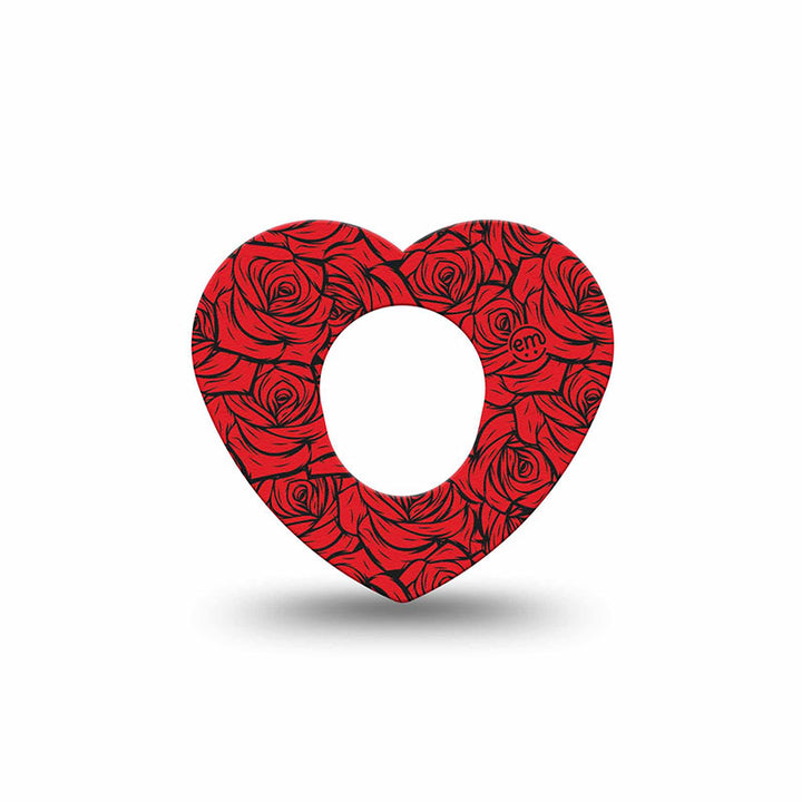 Dexcom G7 ExpressionMed tapes: Roses heart