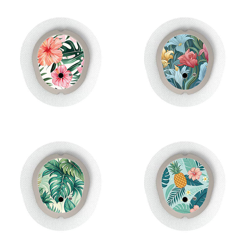 Dexcom G7 transmitter sticker combo pack: The Tropics