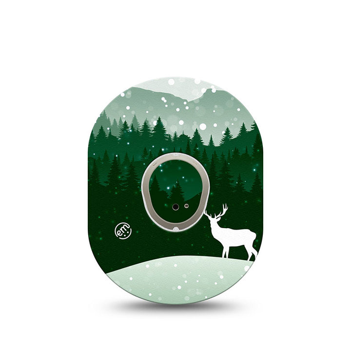 ExpressionMed Dexcom G7 transmitter sticker: Winter Wonderland