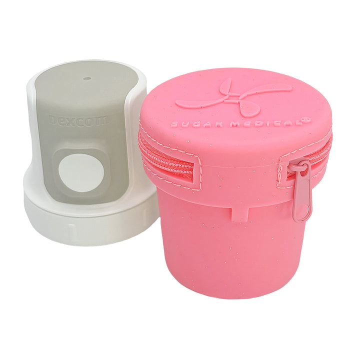 Dexcom G7 Protective Travel case - Pink glitter
