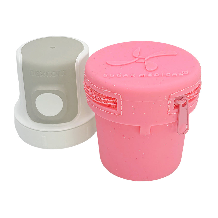 Dexcom G7 Protective Travel case - Pink glitter