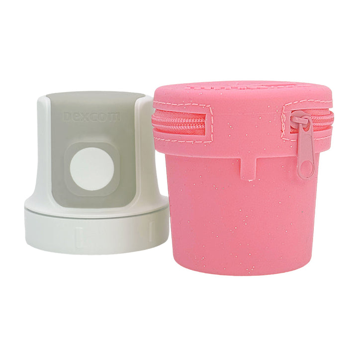 Dexcom G7 Protective Travel case - Pink glitter