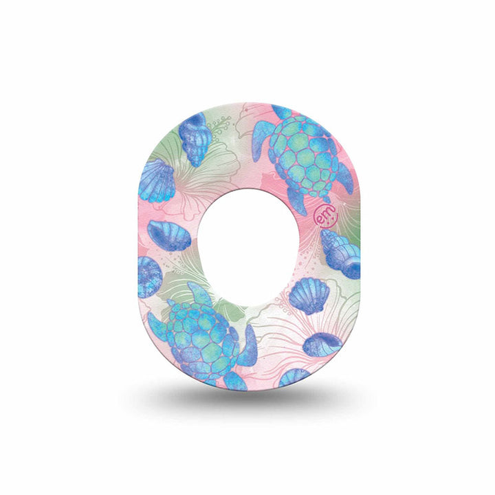 Dexcom G7 ExpressionMed tapes: Turtley one-derful mini