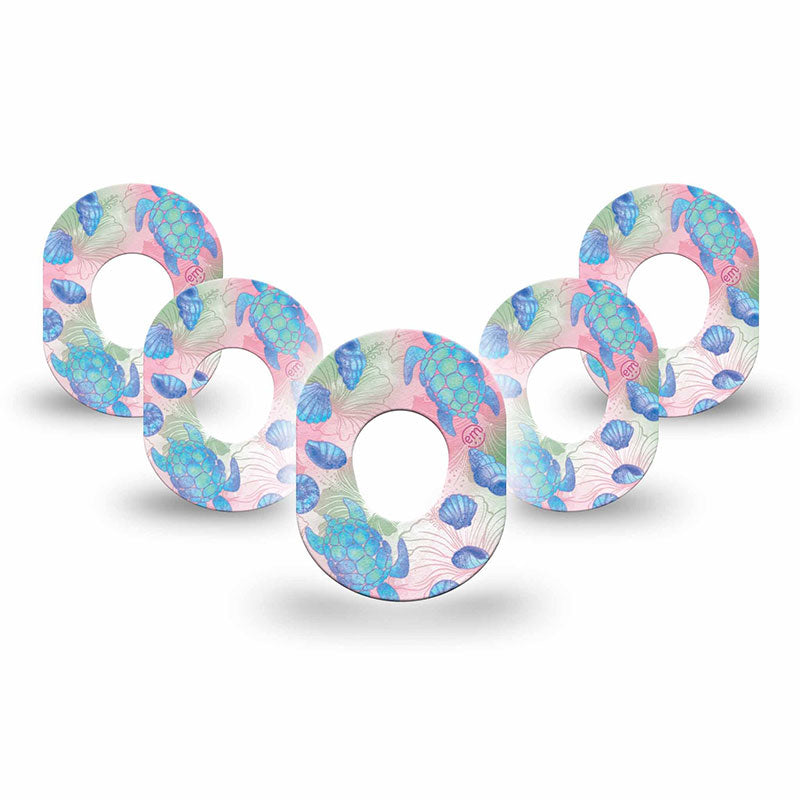 Dexcom G7 ExpressionMed tapes: Turtley one-derful mini