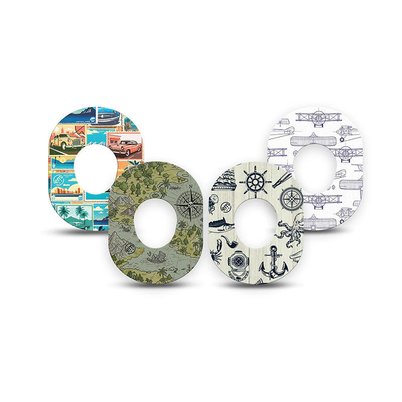 Dexcom G7 ExpressionMed tapes: Vintage voyageur mini Variety pack