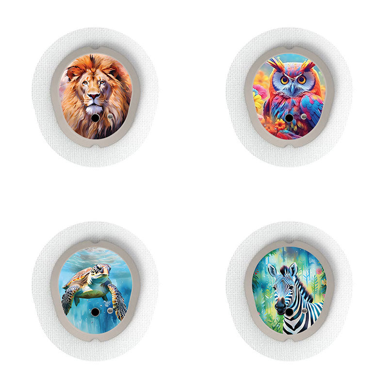 Dexcom G7 transmitter sticker combo pack: Wildlife