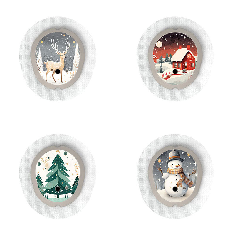 Dexcom G7 transmitter sticker combo pack: Winter dreams