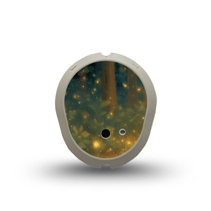 ExpressionMed Dexcom G7 transmitter sticker: Woodland ghost