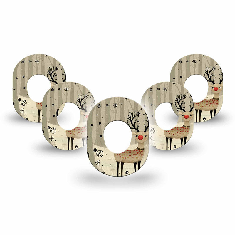 Dexcom G7 ExpressionMed tapes: Woodland reindeer mini