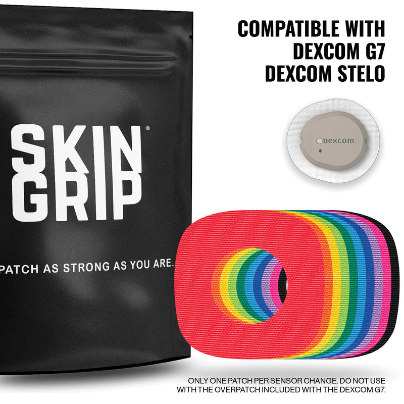 Skin Grip Dexcom G7 Adhesive patches (With cutout) - Pack of 20