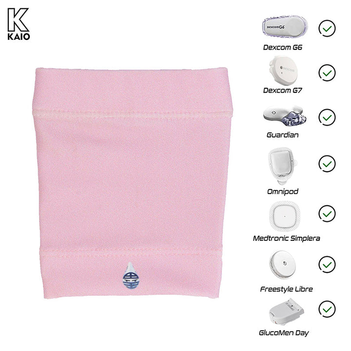 Dia-Band Armband, Junior Size - Cover your sensor: Flamingo Pink