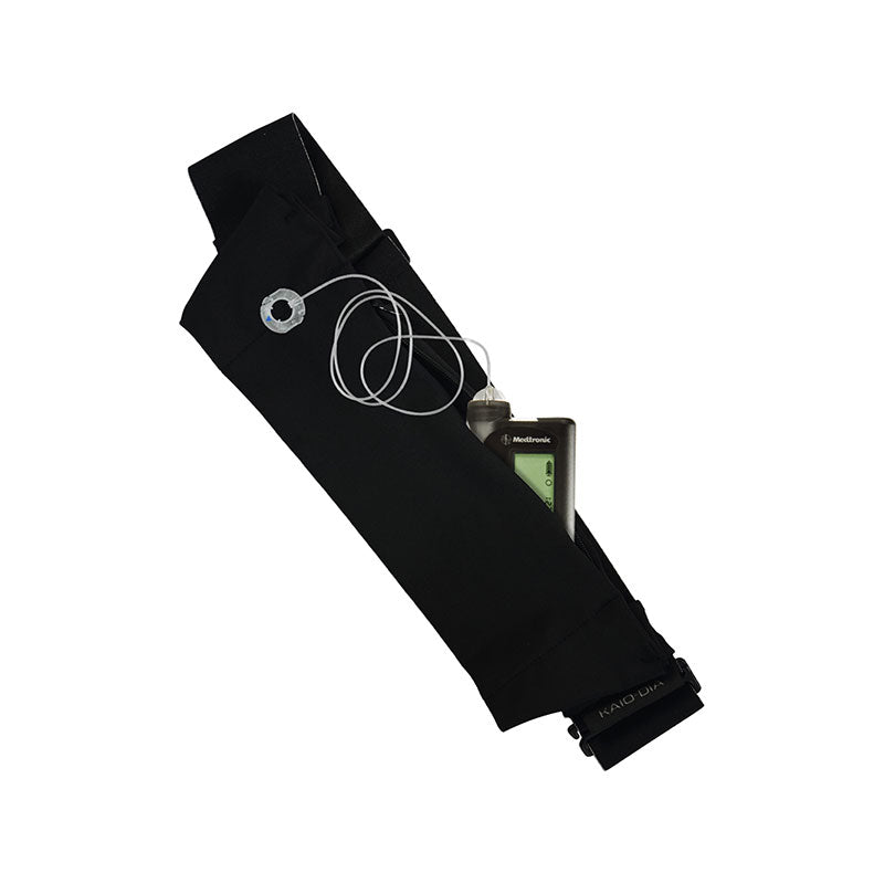 Dia-Belly Belt for insulin pumps: Black Knight