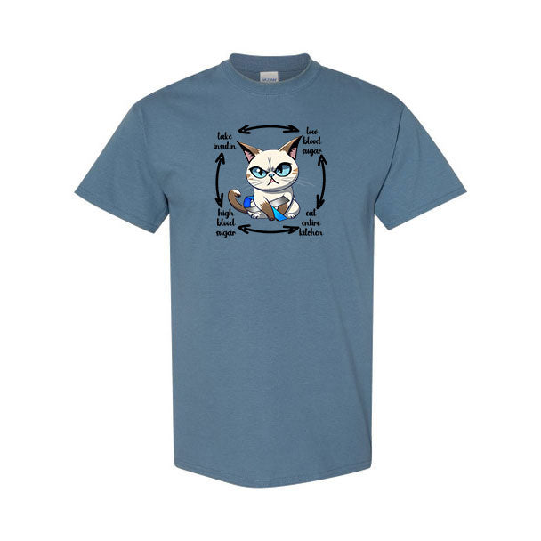 Diabetes Cat Unisex t-shirt