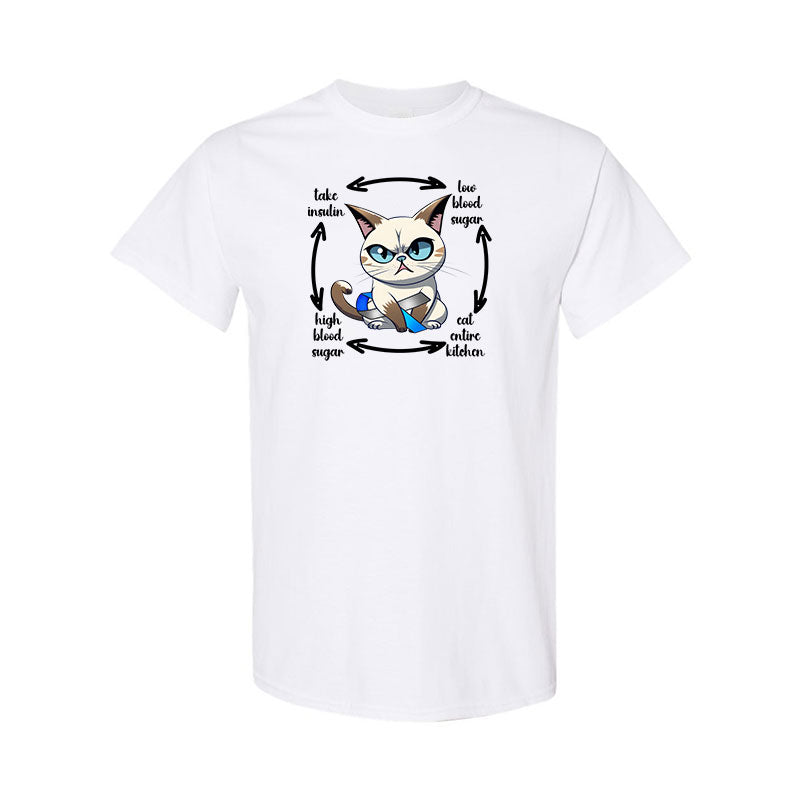 Diabetes Cat Unisex t-shirt