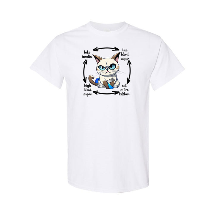 Diabetes Cat Unisex t-shirt