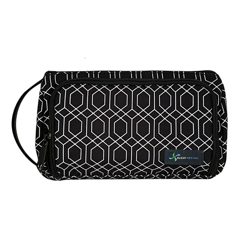 Hard Shell Diabetes Testing Kit Case Diabetic Supply Travel Bag Organizer  for Glucose Meter, Blood Sugar