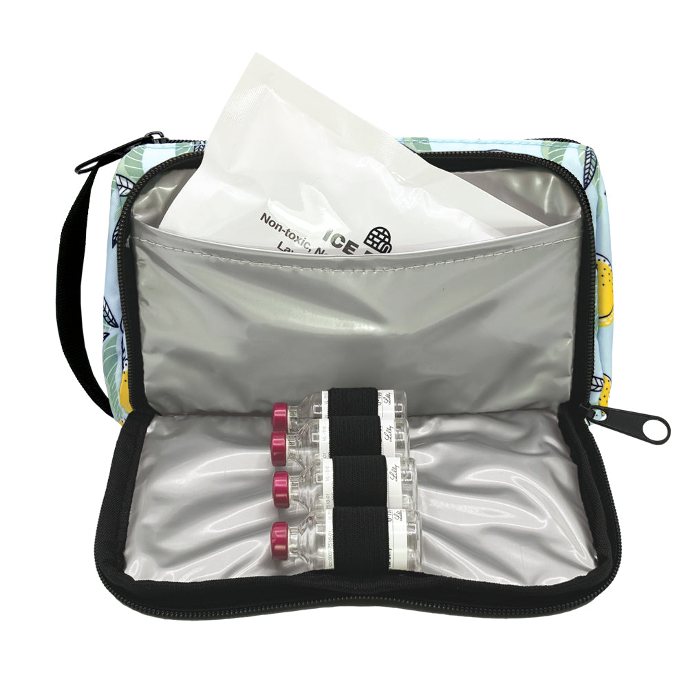 Sugar Medical Insulated Diabetes Insulin Supply Case: Lemon