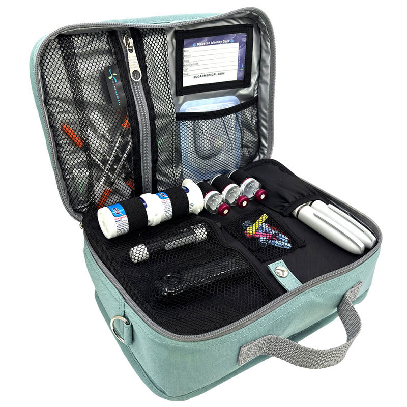 Sugar Medical Diabetes Insulated Travel Bag: Seafoam