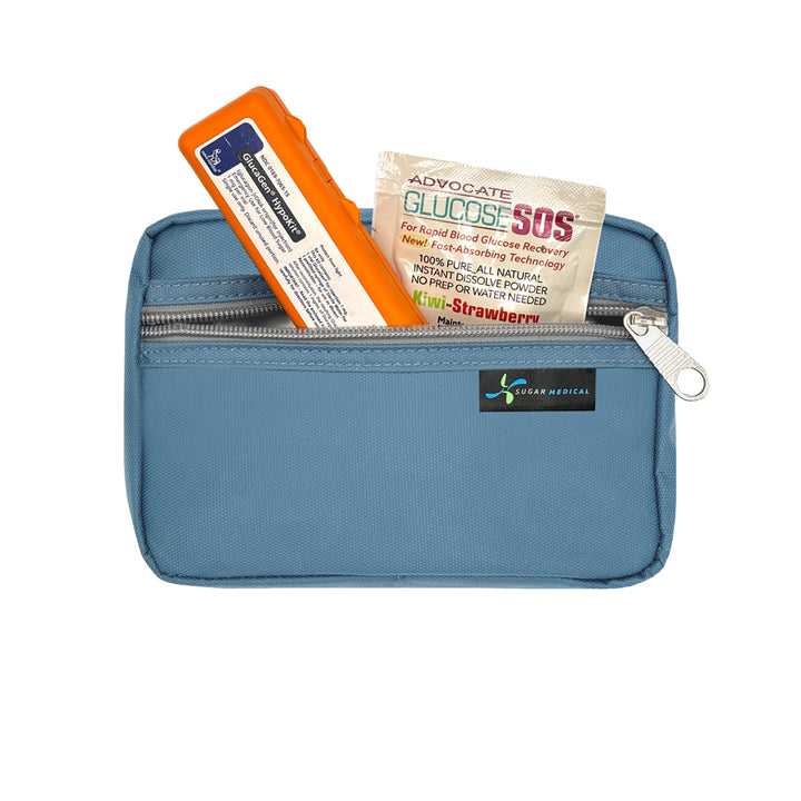 Sugar Medical Diabetes Insulated Travel Bag: Steel Blue