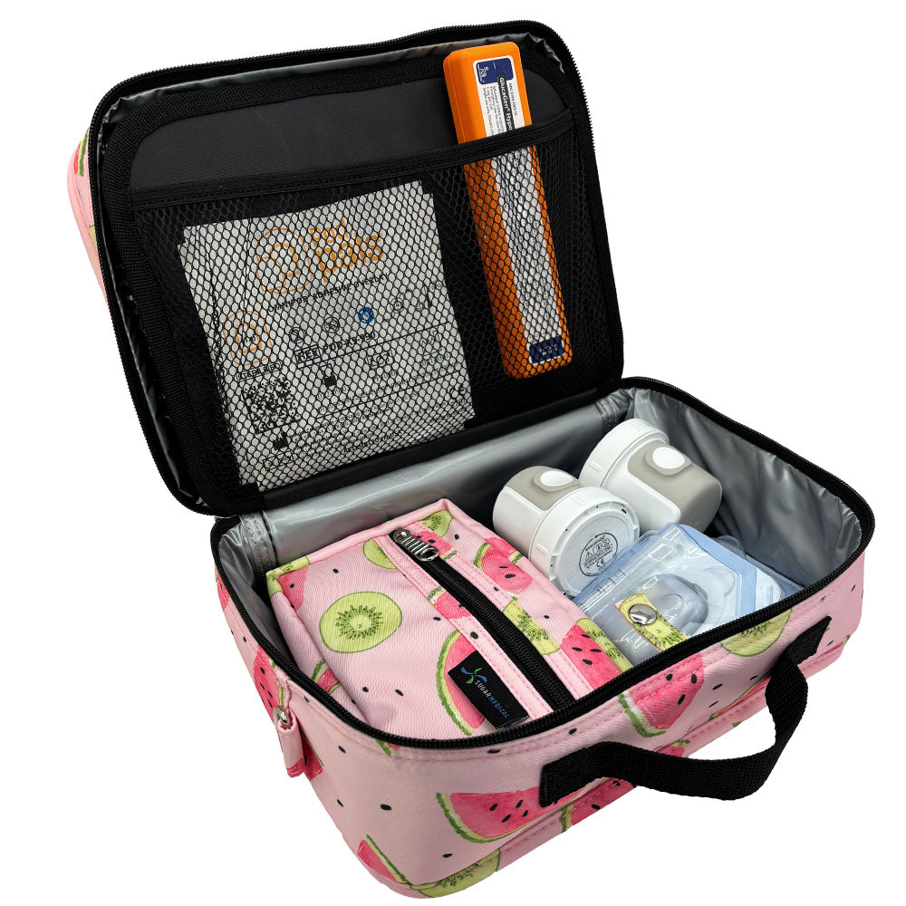 Sugar Medical Diabetes Insulated Travel Bag: Watermelon