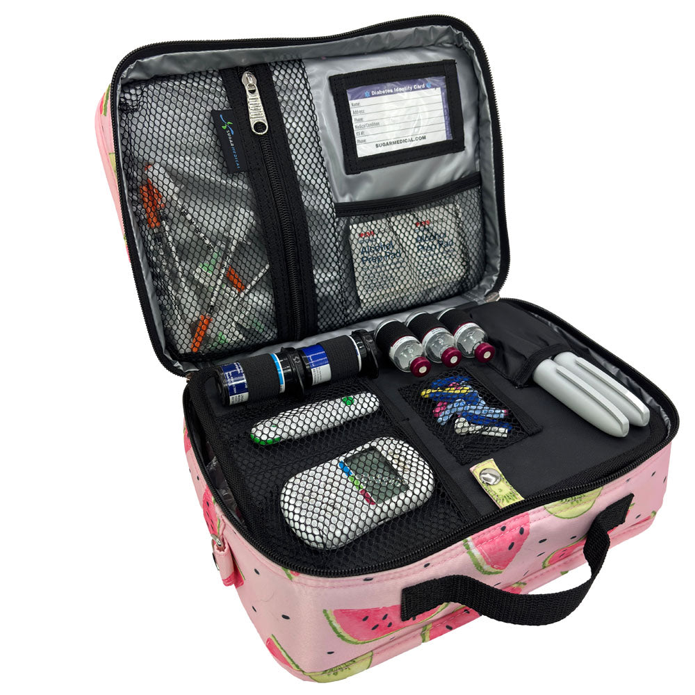 Sugar Medical Diabetes Insulated Travel Bag: Watermelon