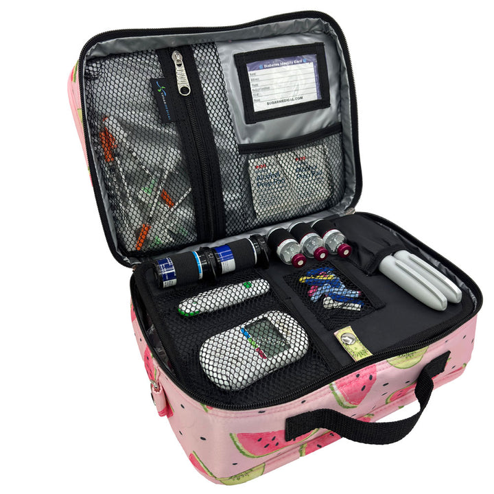 Sugar Medical Diabetes Insulated Travel Bag: Watermelon