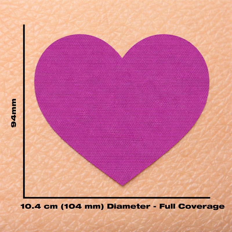 D Patch Guardian sensor Adhesive patches: Cotton Heart Shape - Pack of 10