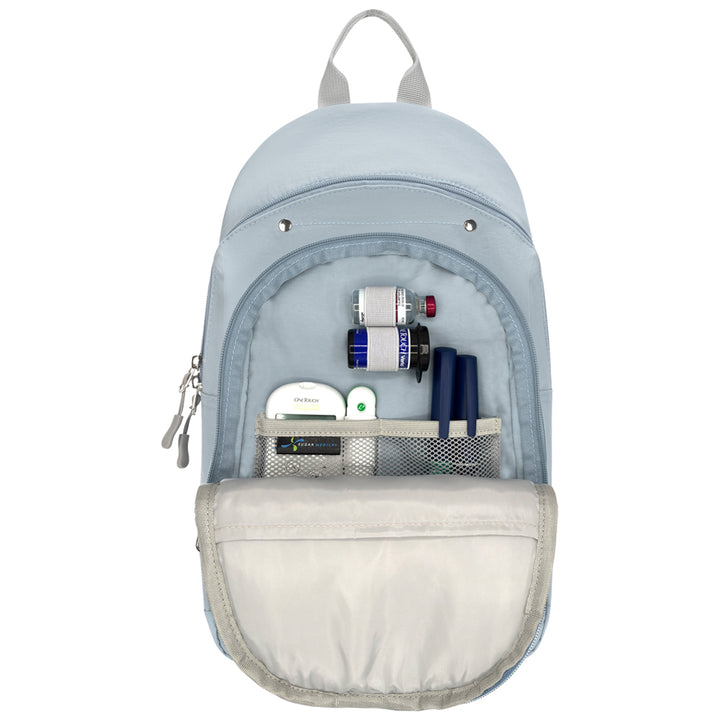 Sugar Medical Diabetes Dune Insulated Sling Backpack: Light Blue
