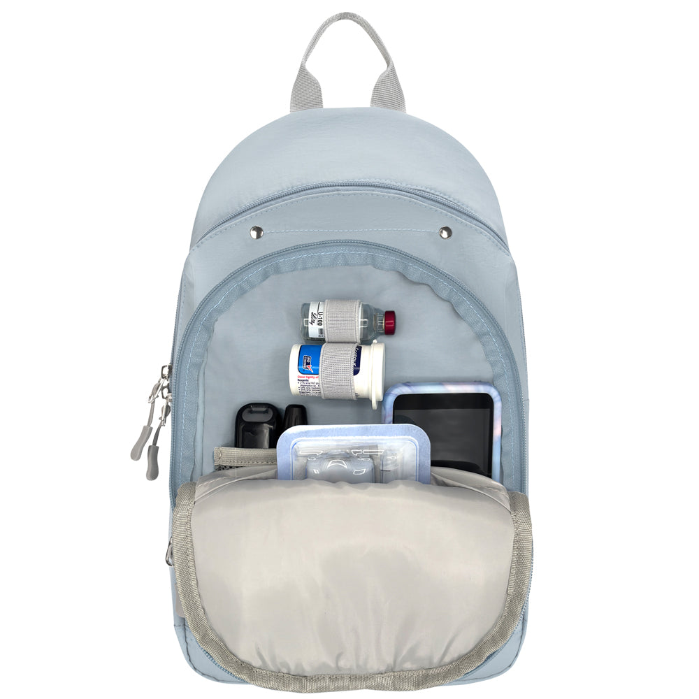 Sugar Medical Diabetes Dune Insulated Sling Backpack: Light Blue