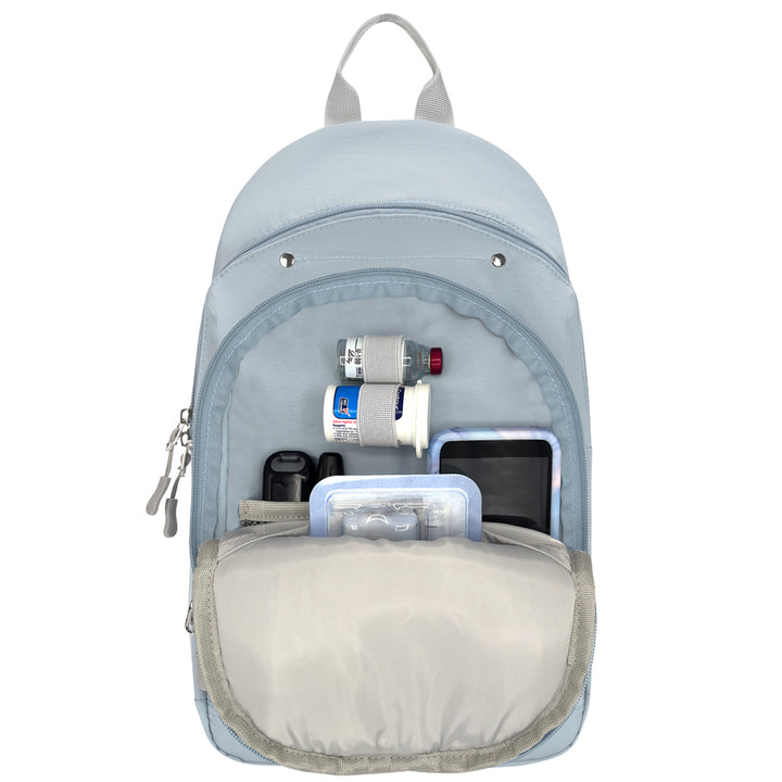 Sugar Medical Diabetes Dune Insulated Sling Backpack: Light Blue