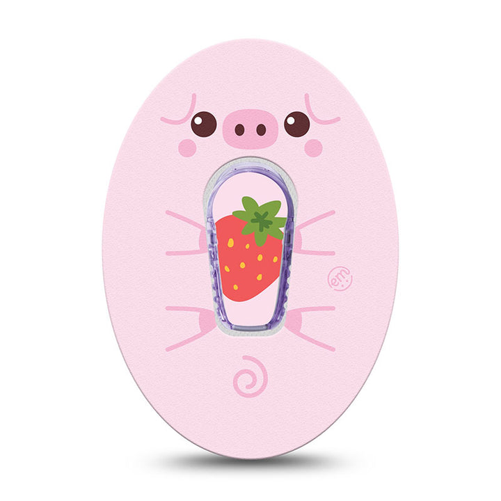 ExpressionMed Dexcom G6 transmitter sticker: Strawberry piglet