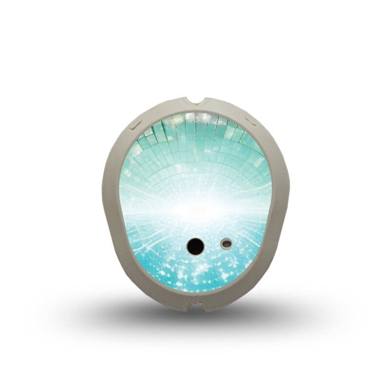 ExpressionMed Dexcom G7 transmitter sticker: Disco lights