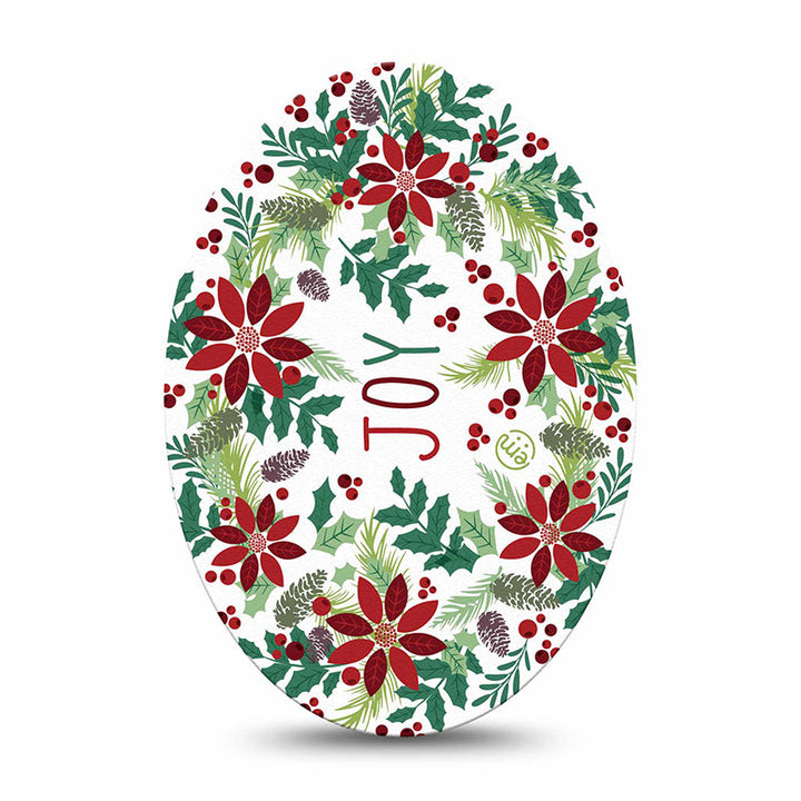 Enlite / Guardian / Freestyle Libre 1 & 2 ExpressionMed tapes: Christmas wreath