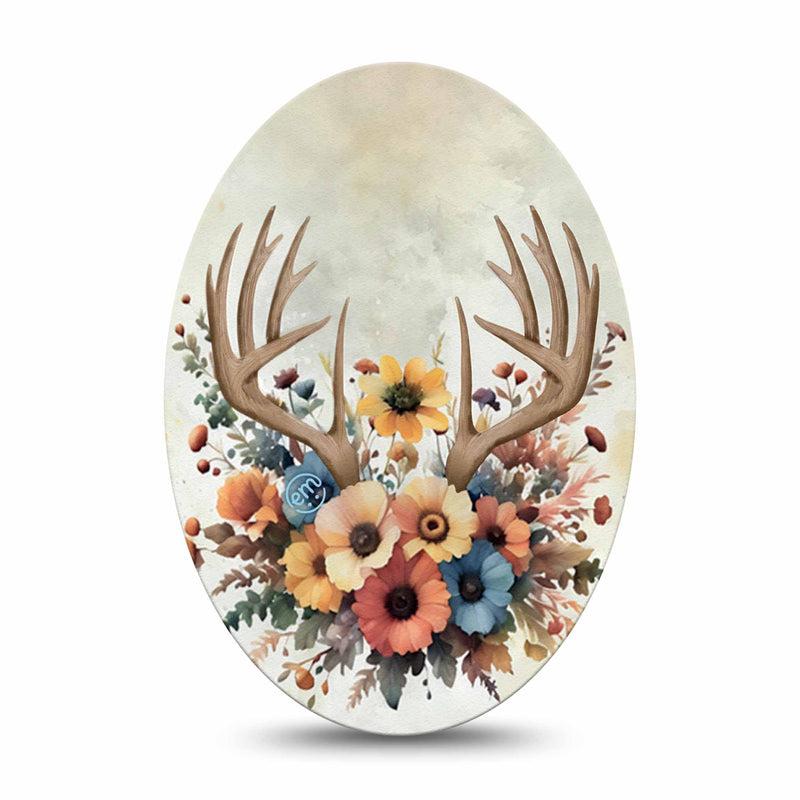 Enlite / Guardian / Freestyle Libre 2 ExpressionMed tapes: Floral antlers