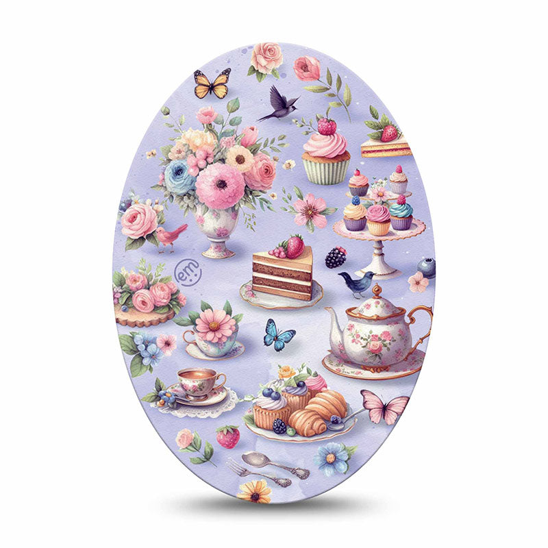 Enlite / Guardian / Freestyle Libre 2 ExpressionMed tapes: Floral tea party