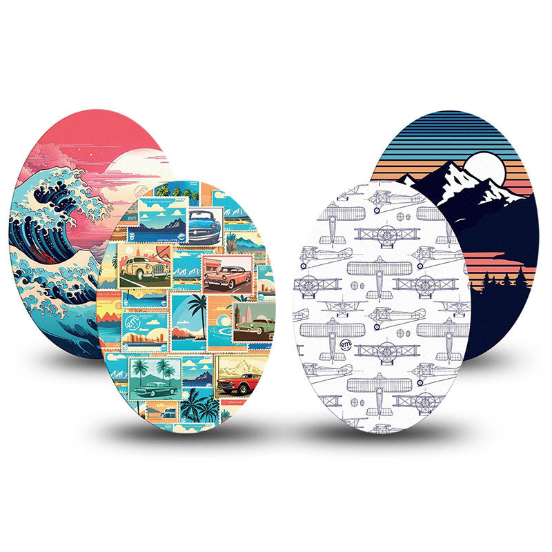 Enlite / Guardian / Freestyle Libre 2 ExpressionMed tapes: Wander & roam Variety pack