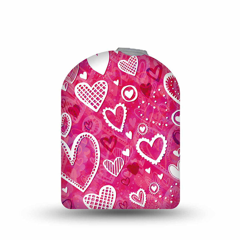 Sticker décoratif ExpressionMed Omnipod : Coeurs fantaisistes