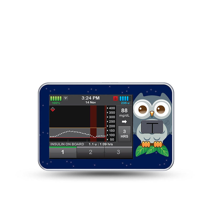 ExpressionMed Tandem t:slim decorative sticker: Hootie the owl