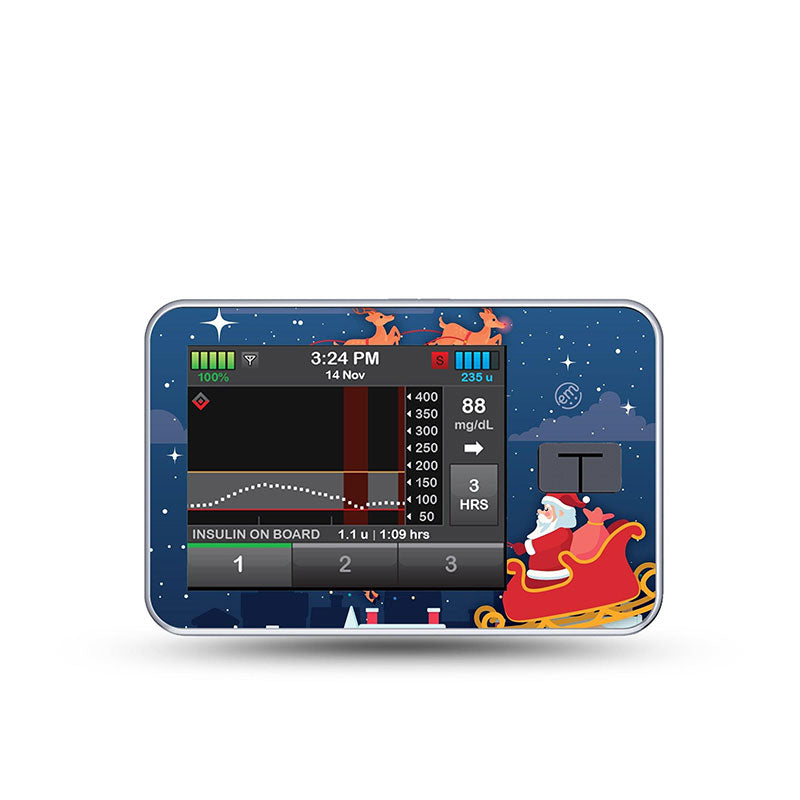 ExpressionMed Tandem t:slim decorative sticker: Santa with sled