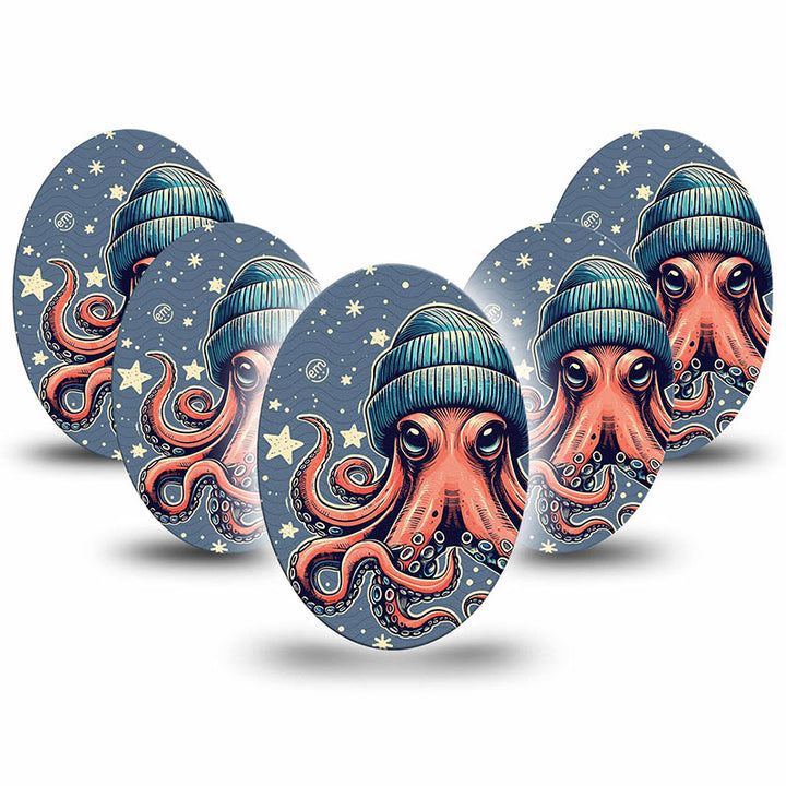 Enlite / Guardian / Freestyle Libre 1 & 2 ExpressionMed tapes: Hipster octopus