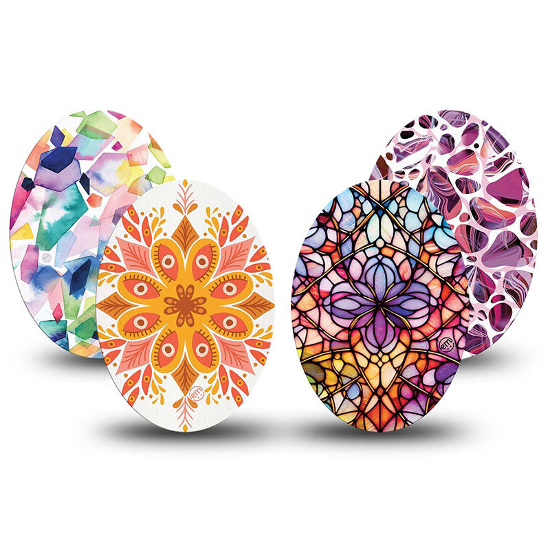 Enlite / Guardian / Freestyle Libre 2 ExpressionMed tapes: Luminious Mosaic Variety pack