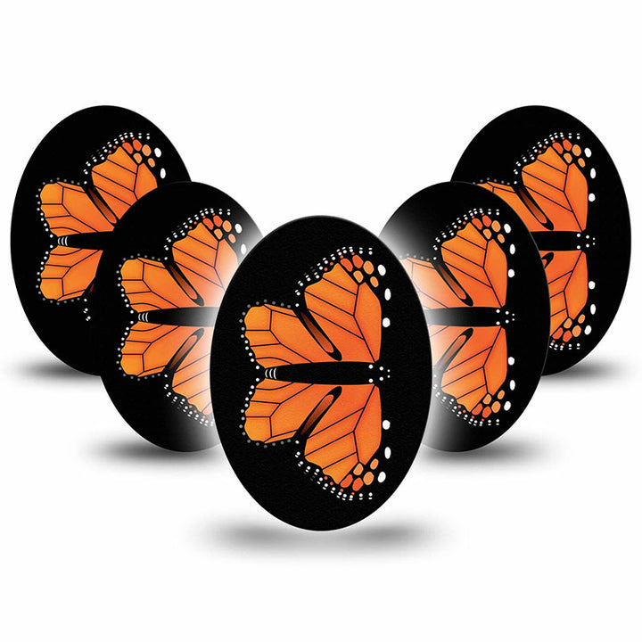 Patchs adhésifs Enlite / Guardian / Freestyle Libre 1 & 2 ExpressionMed : Papillon monarque