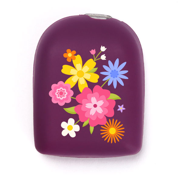 Omnipod reusable cover: Flowers - Purple
